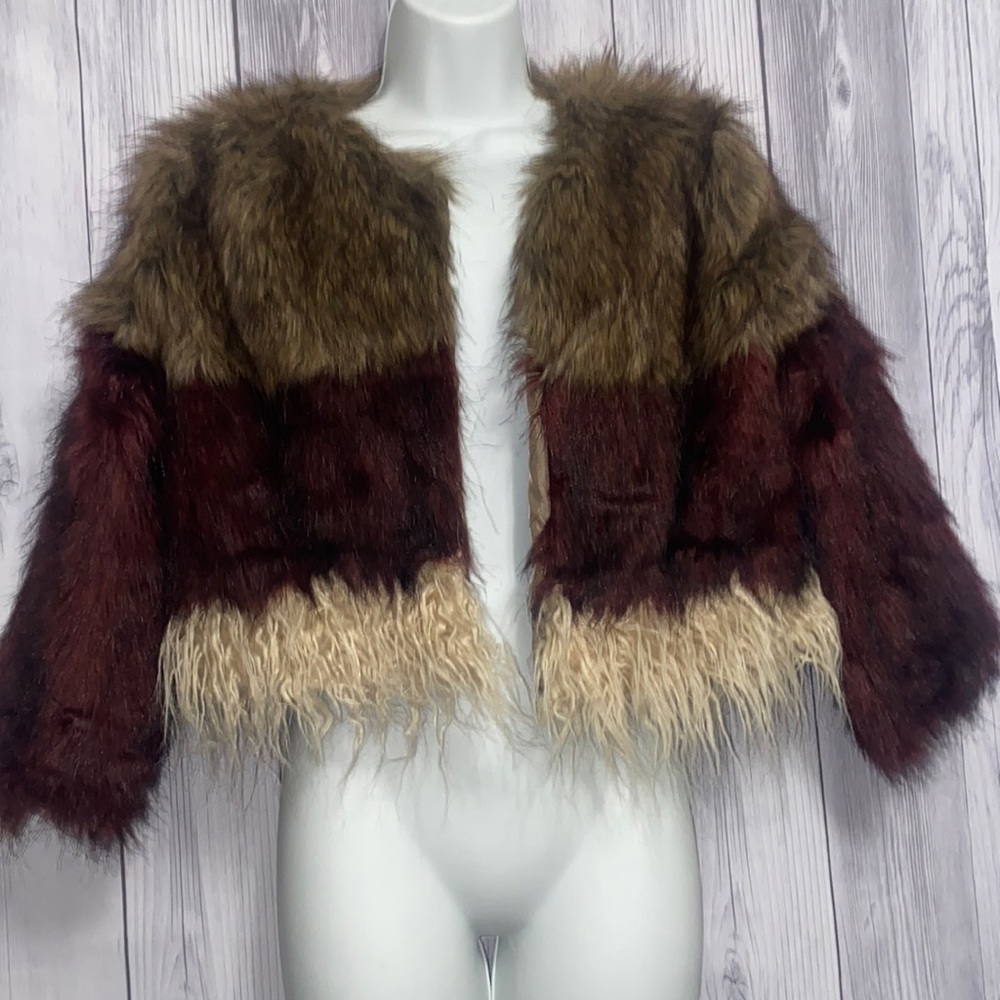Crop Faux Fur Jacket